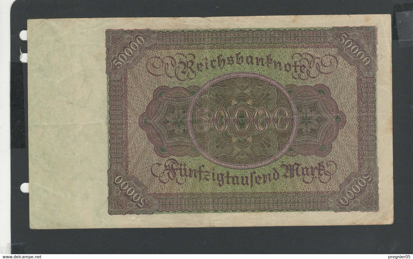 ALLEMAGNE - Billet 50000 Mark 1922 TTB/VF Pick-080 - 50000 Mark