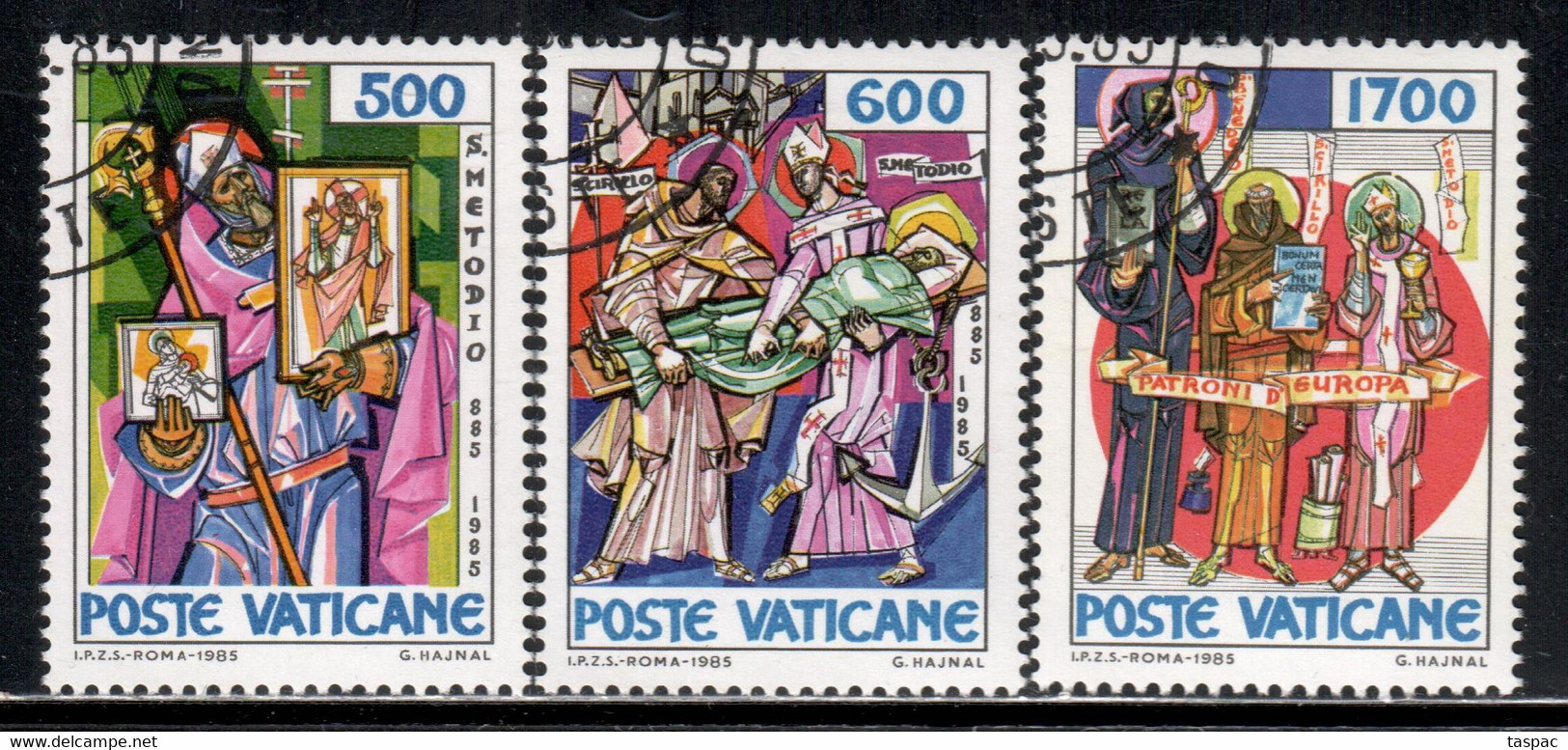 Vatican 1985 Mi# 867-869 Used - St. Methodius - Oblitérés