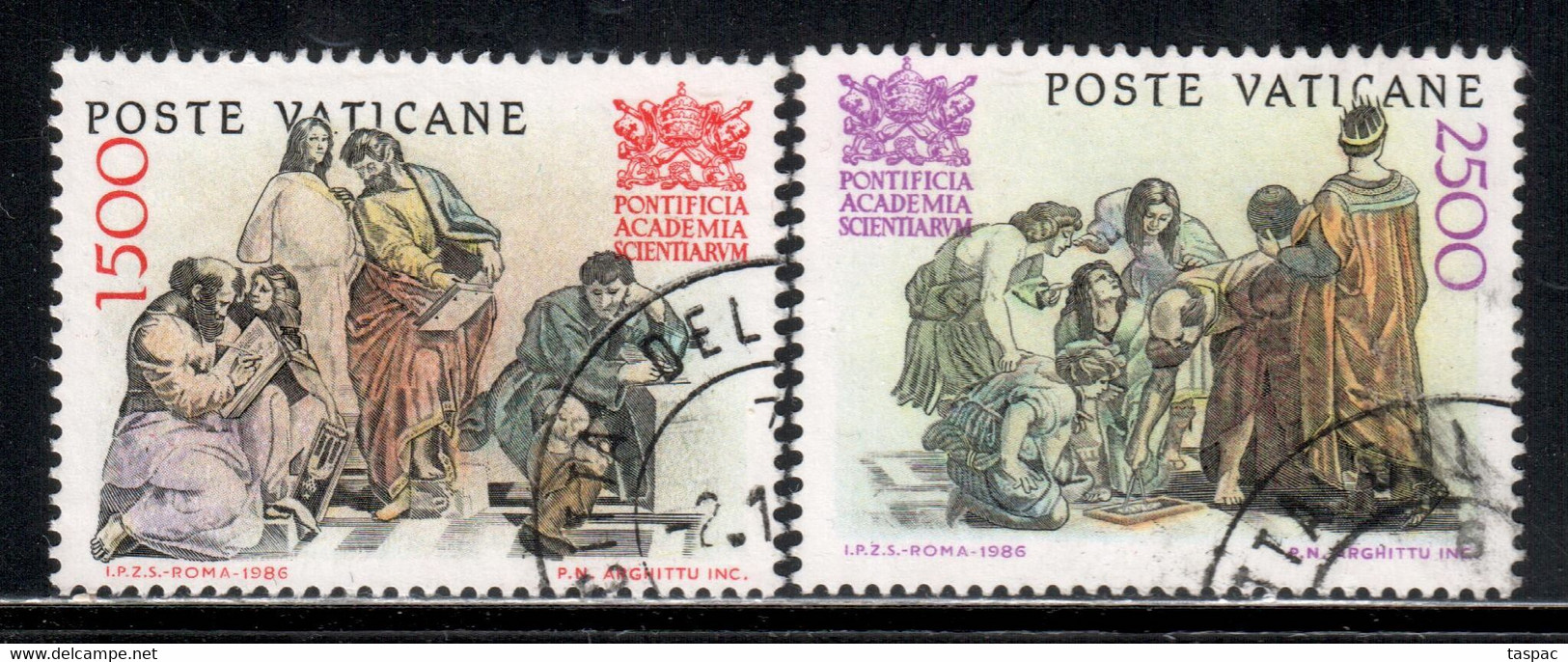 Vatican 1986 Mi# 897-898 Used - Pontifical Academy Of Sciences, 50th Anniv. - Used Stamps