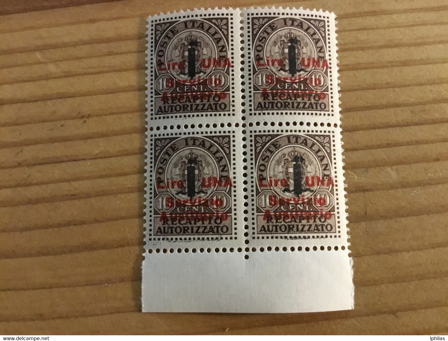 1945 Guidizzolo Viererblock Rand MNH**. Top! - Lokale/autonome Uitgaven