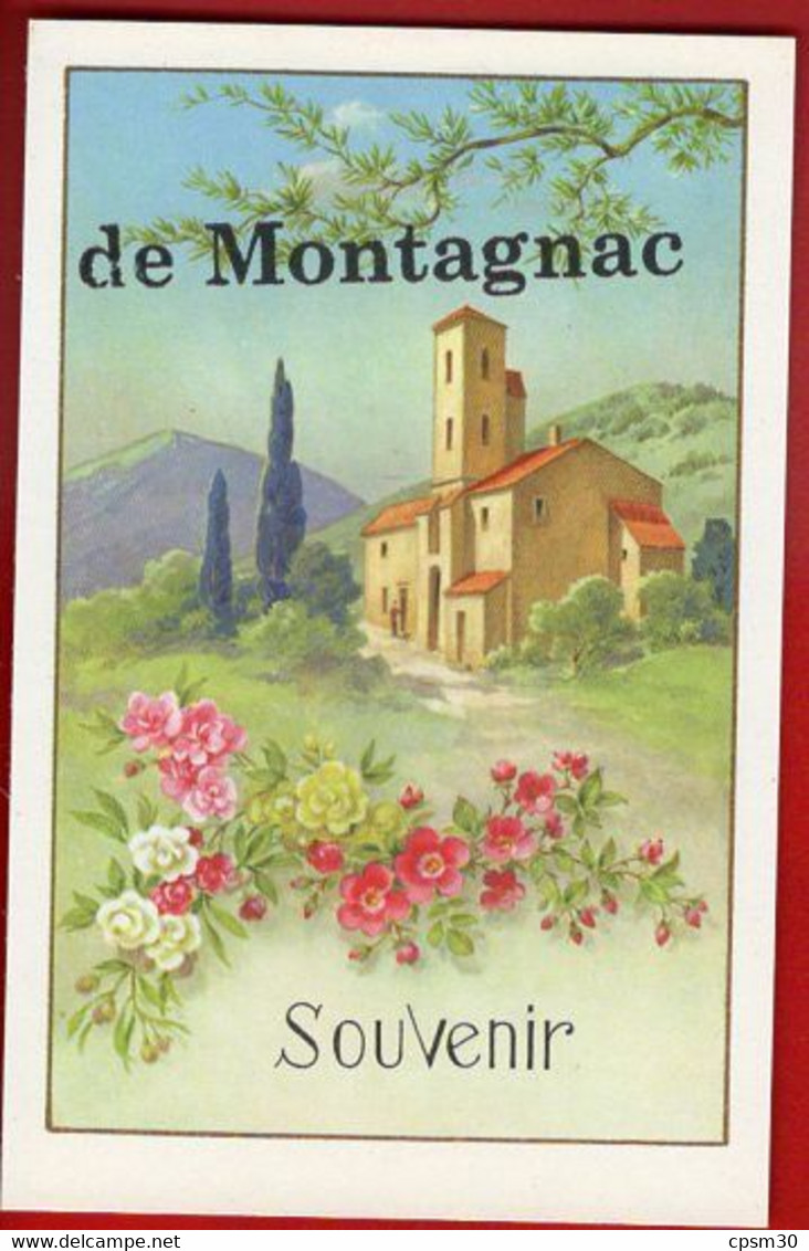 34 Hérault - Cpsm Carte Fantaisie MONTAGNAC Amities Baisers Bonjour De .....(quatre Cartes Différentes) - Montagnac