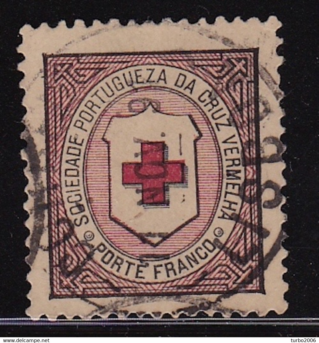 PORTUGAL 1889 Red Cross Freedom Of Postage Scarce Perforation 12½ Michel 1 XB Used.  Cat. Value &euro; 150,- - Gebraucht