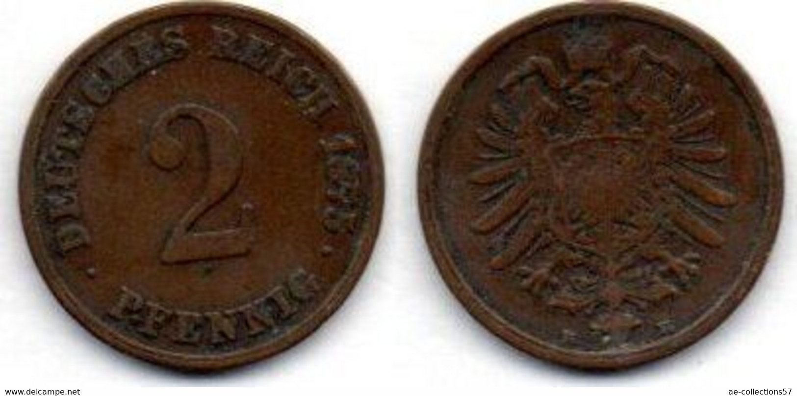 MA 18857  / Allemagne - Deutschland - Germany 2 Pfennig 1875 E TB+ - 2 Pfennig