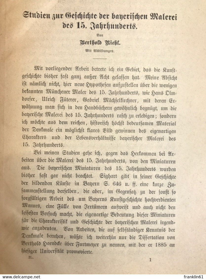 Oberbayerisches Archiv Für Vaterländische Geschichte. 49.Band, Erstes Heft. - 4. 1789-1914