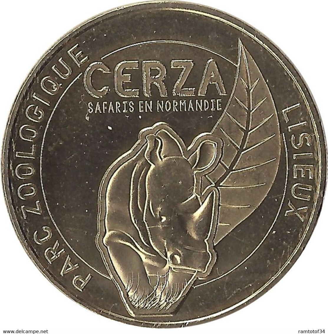 2019 MDP232 - HERMIVAL-LES-VAUX - Cerza Le Parc Des Safaris 3 (rhinocéros) / MONNAIE DE PARIS - 2019