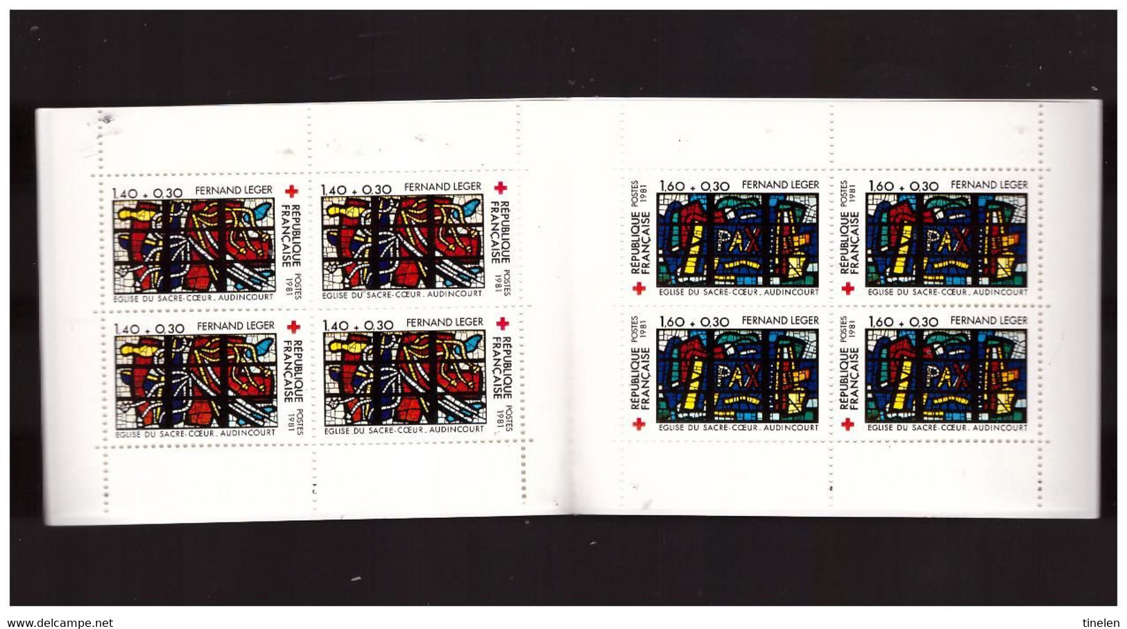 FRANCIA - 5 12 1981 LIBRETTO CROCE ROSSA  MNH** - Croix Rouge