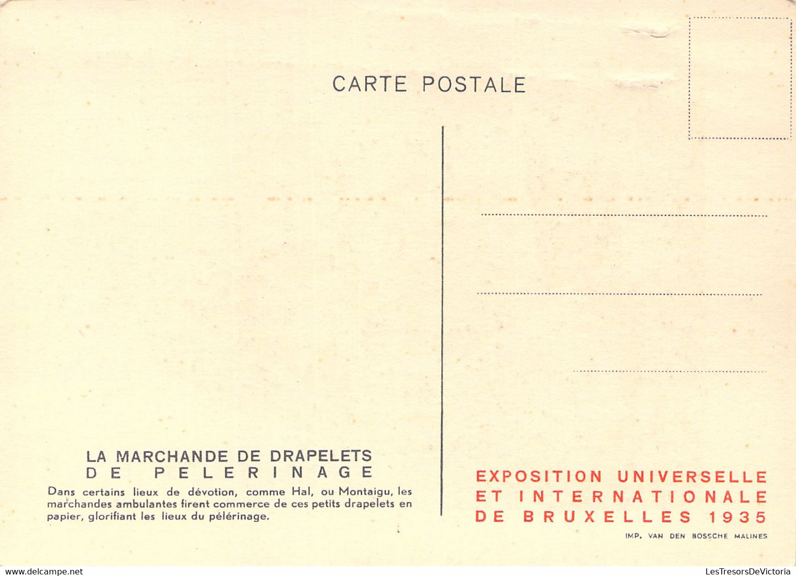 CPA - VIEUX METIERS - Types Et Costumes Brabançons Vers 1835 - Série 4 N°1- La Marchande De Drapelets - J THIRIAR - Andere & Zonder Classificatie