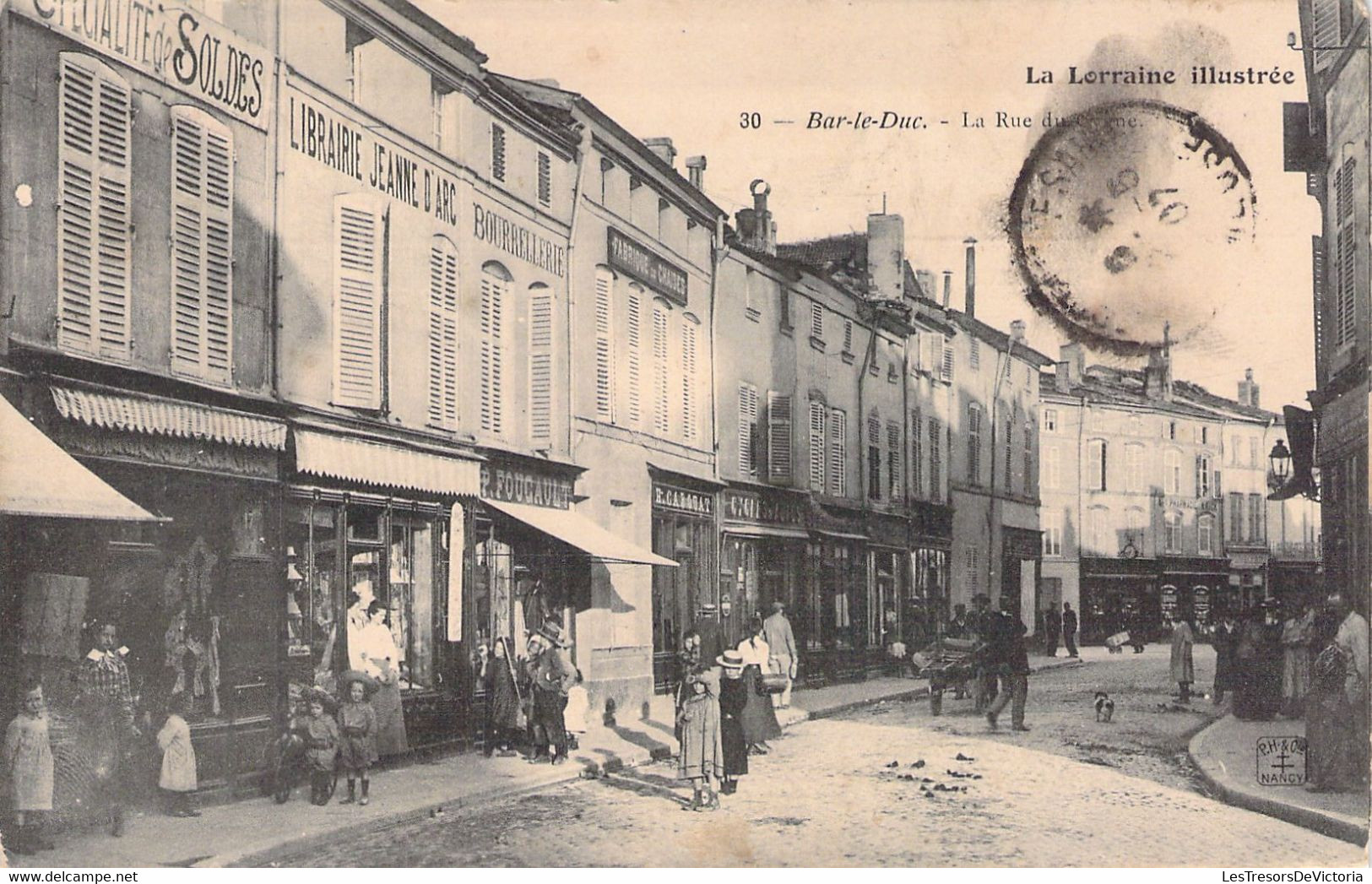 CPA - FRANCE - 55 - BAR LE DUC - La Rue Du ... - Animée Commerce - Bar Le Duc