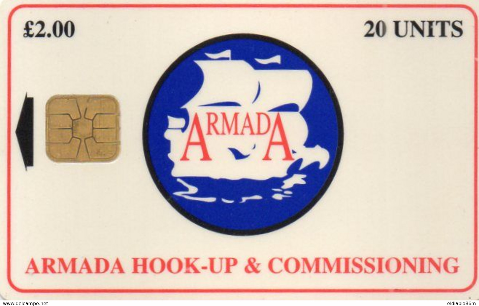 UNITED KINGDOM - CHIP CARD - OIL RINGS - ARMADA HOOK-UP & COMMISSIONING - SMALL ARROW - [ 2] Erdölplattformen