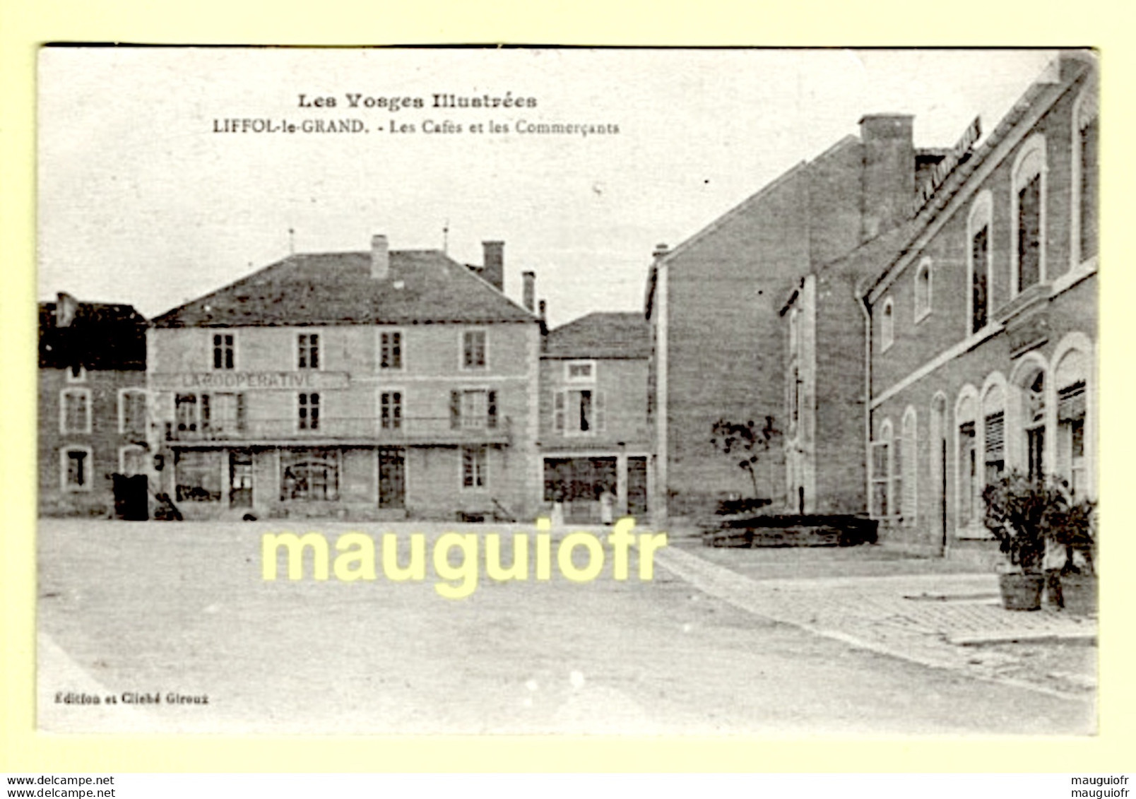 88 VOSGES / LIFFOL-LE-GRAND / LES CAFÉS ET LES COMMERÇANTS / 1918 - Liffol Le Grand