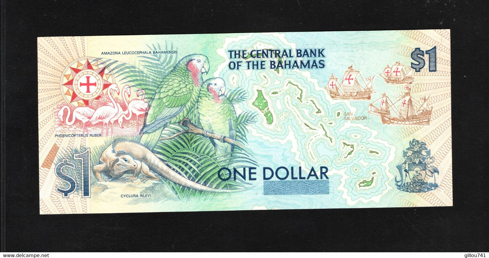 Bahamas, 1 Dollar, 1992 ND Commemorative Issue (Act 1974) - Bahamas