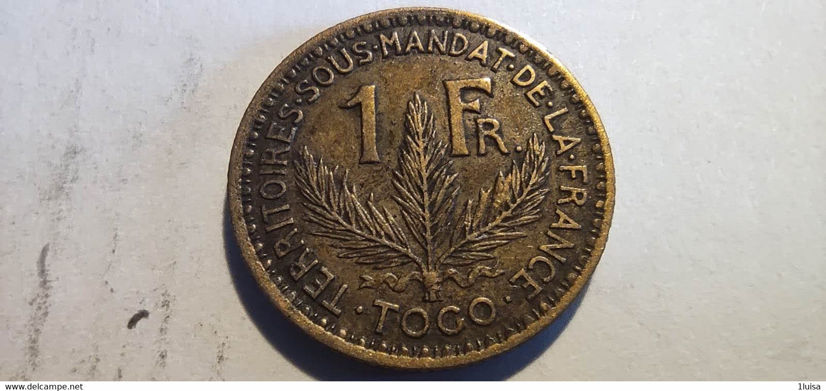 TOGO 1 FRANCS 1924 - Togo