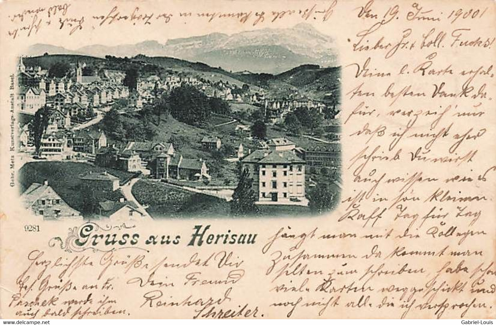 Gruss Aus Herisau 1901 - Herisau