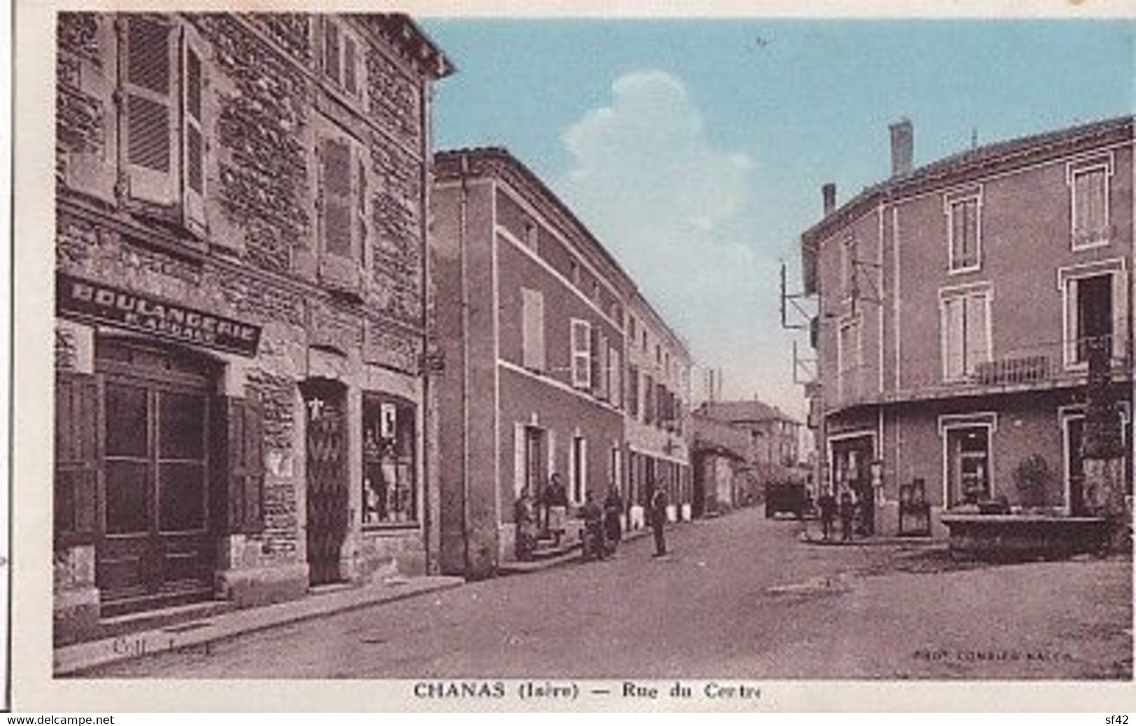 CHANAS                                RUE DU CENTRE            BOULANGERIE   ARGAUD P - Chanas