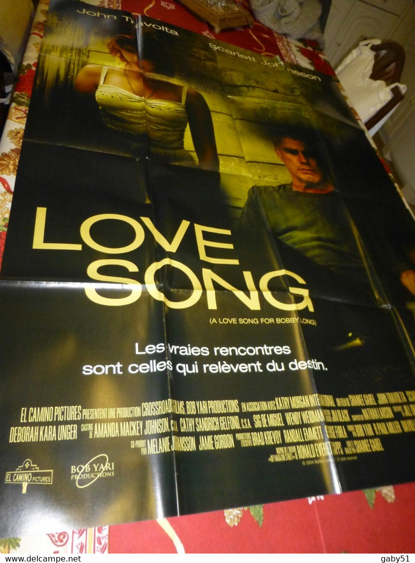 Love Song, Travolta, Scarlett Johansson, Affiche Originale Film 120 X 160 ; F09 - Afiches