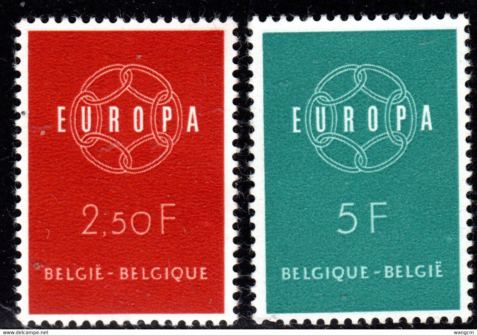 Belgium 1959 EUROPA Set Of 2 U/M MNH ** SG1702/1703 - 1959