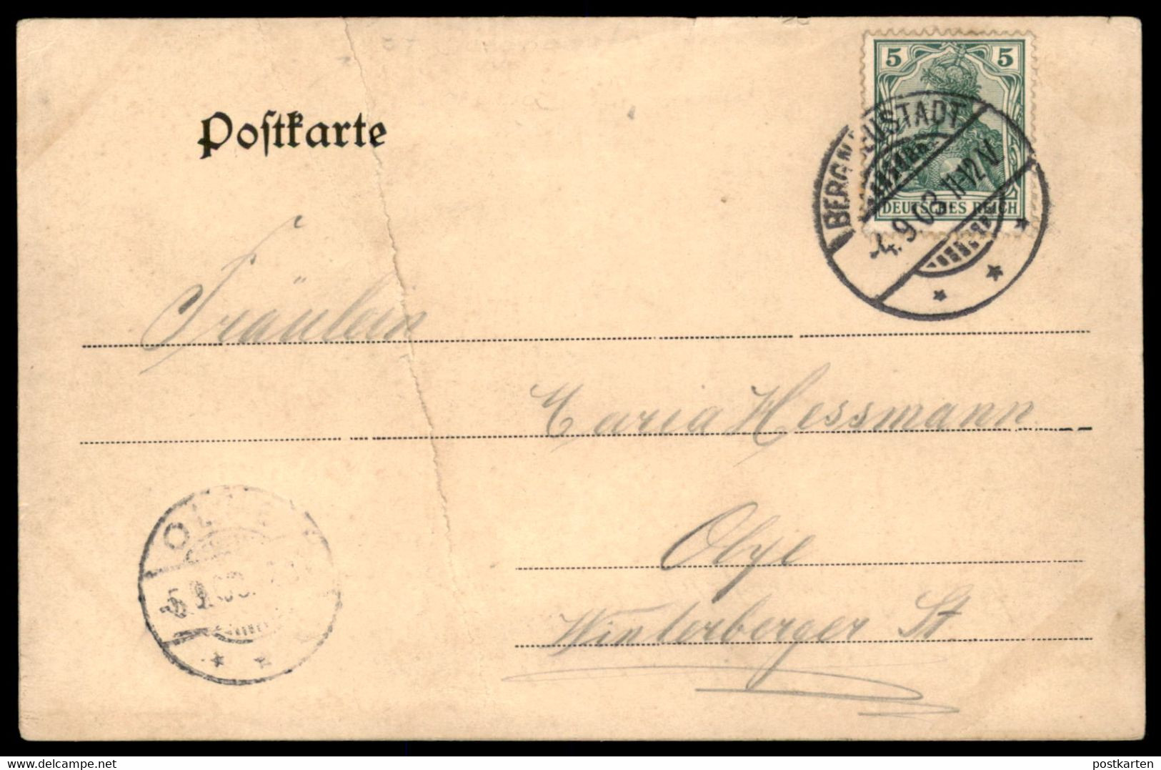 ALTE JUGENDSTIL POSTKARTE GRUSS AUS BERGNEUSTADT 1903 PANORAMA Ansichtskarte AK Postcard Cpa - Bergneustadt