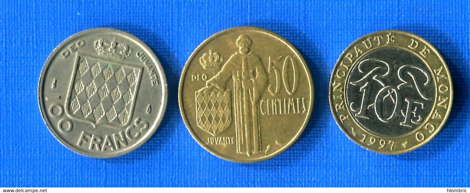 Monaco 3  Pieces - 1949-1956 Old Francs