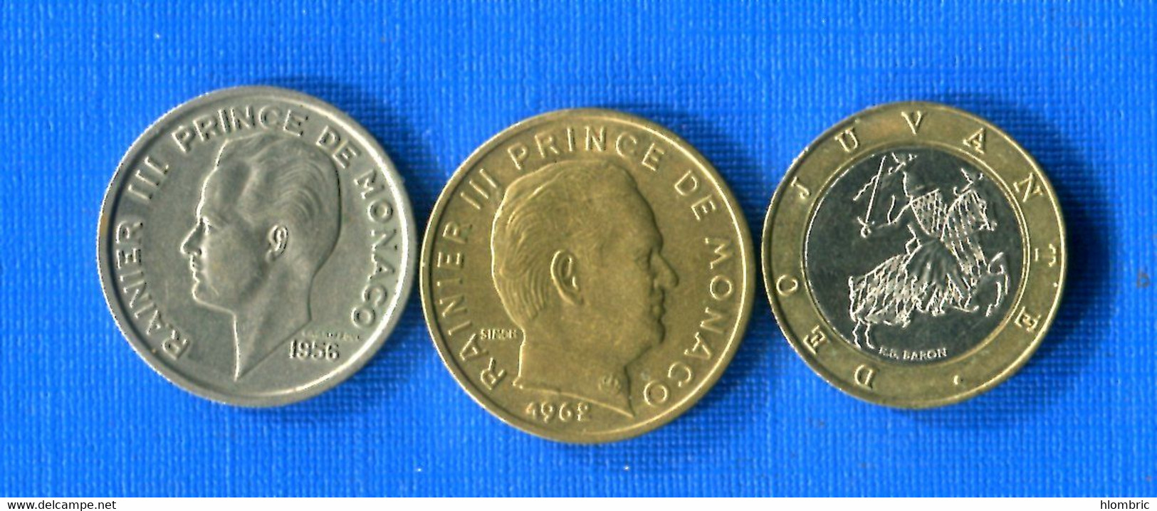 Monaco 3  Pieces - 1949-1956 Old Francs