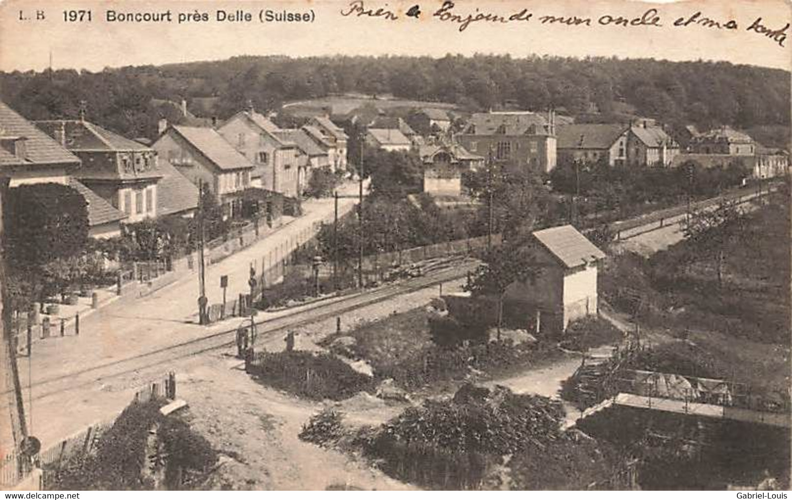 Boncourt Près De Delle Suisse Passage à Niveau Gare - Boncourt