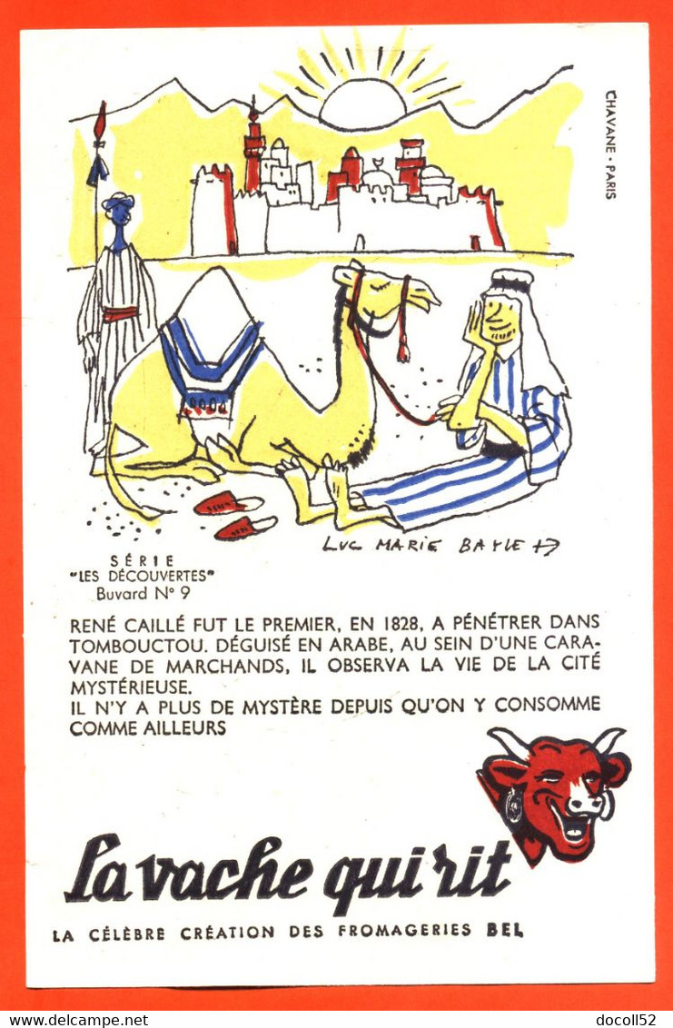 BUVARD BEL LA VACHE QUI RIT - RENE CAILLE - TOMBOUCTOU - BENJAMIN RABIER - ILLUSTRE PAR LUC MARIE BAYLE - Leche