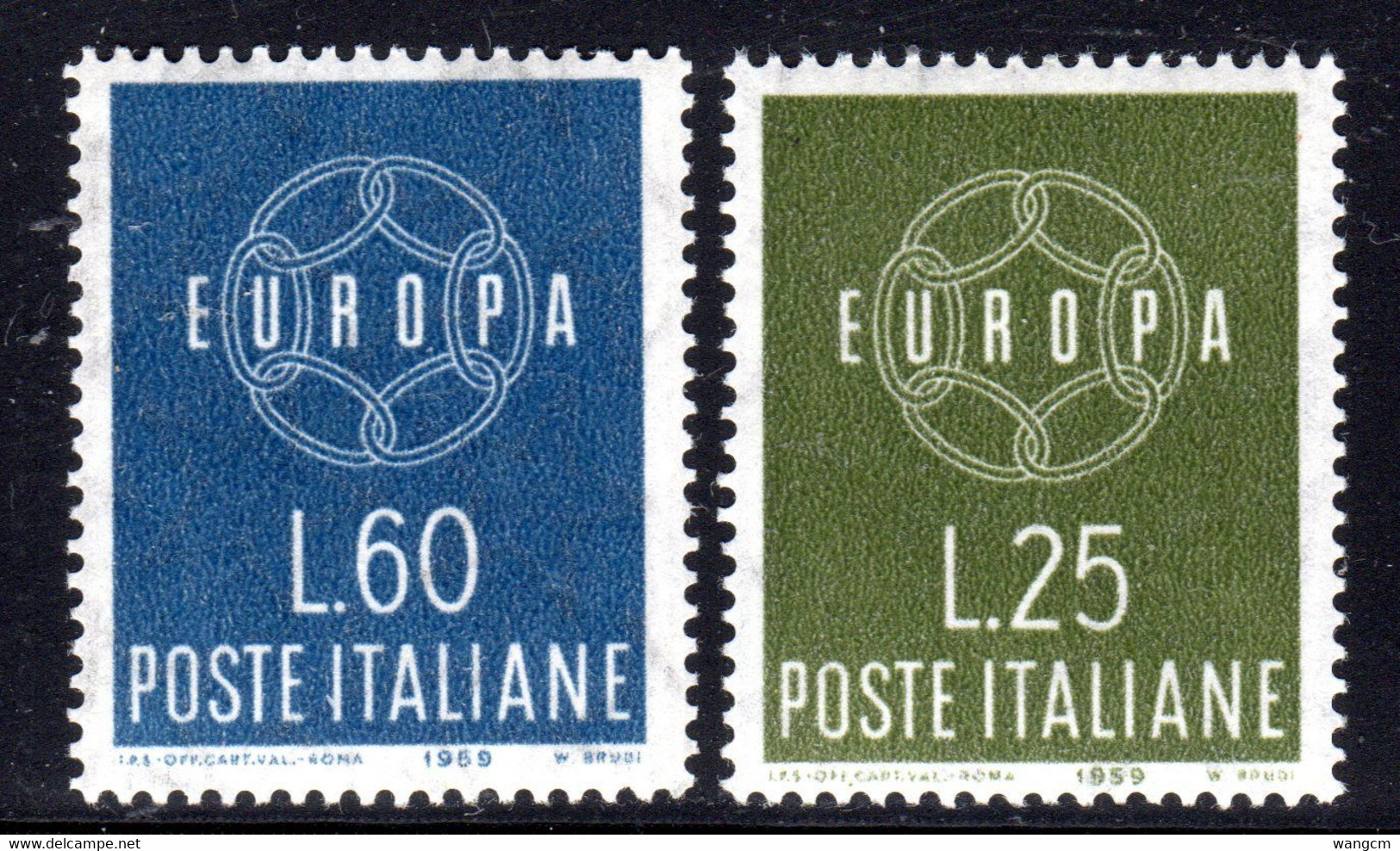 Italy 1959 EUROPA Set Of 2 U/M MNH ** SG1012/1013 - 1959