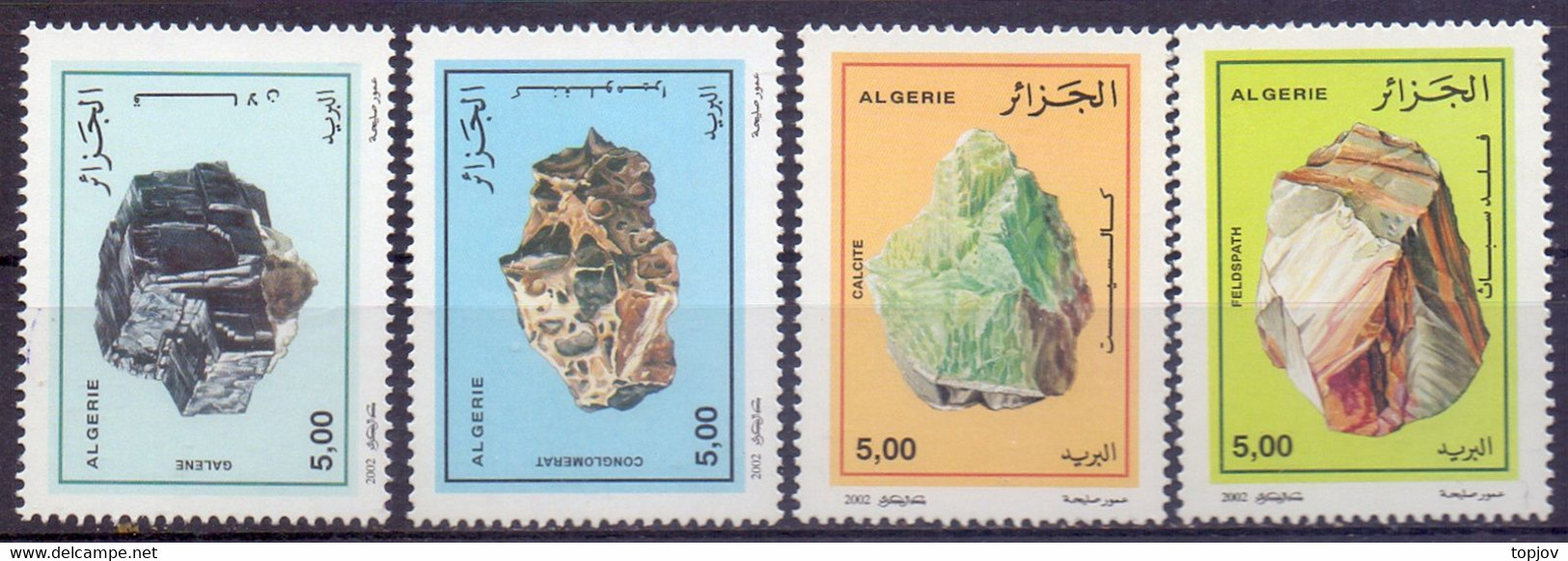 ALGERIE - MINERALES - GEMSTONES - **MNH - 2002 - Minéraux