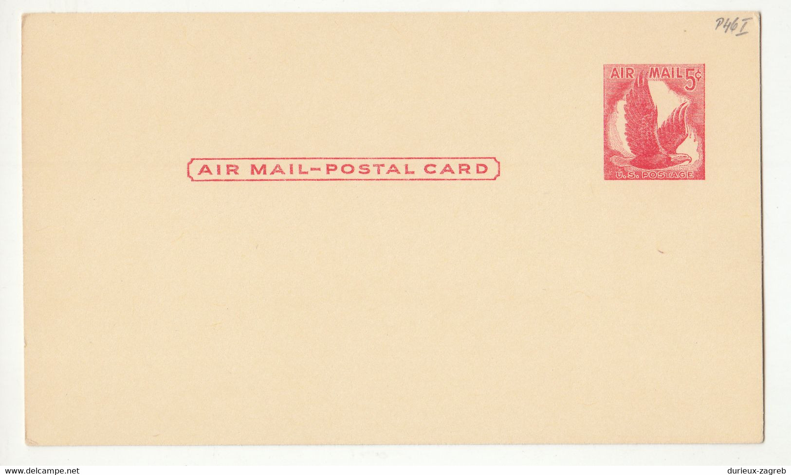 US 1958 Postal Stationery Air Mail Postal Card UXC2 Not Posted B230120 - 1981-00