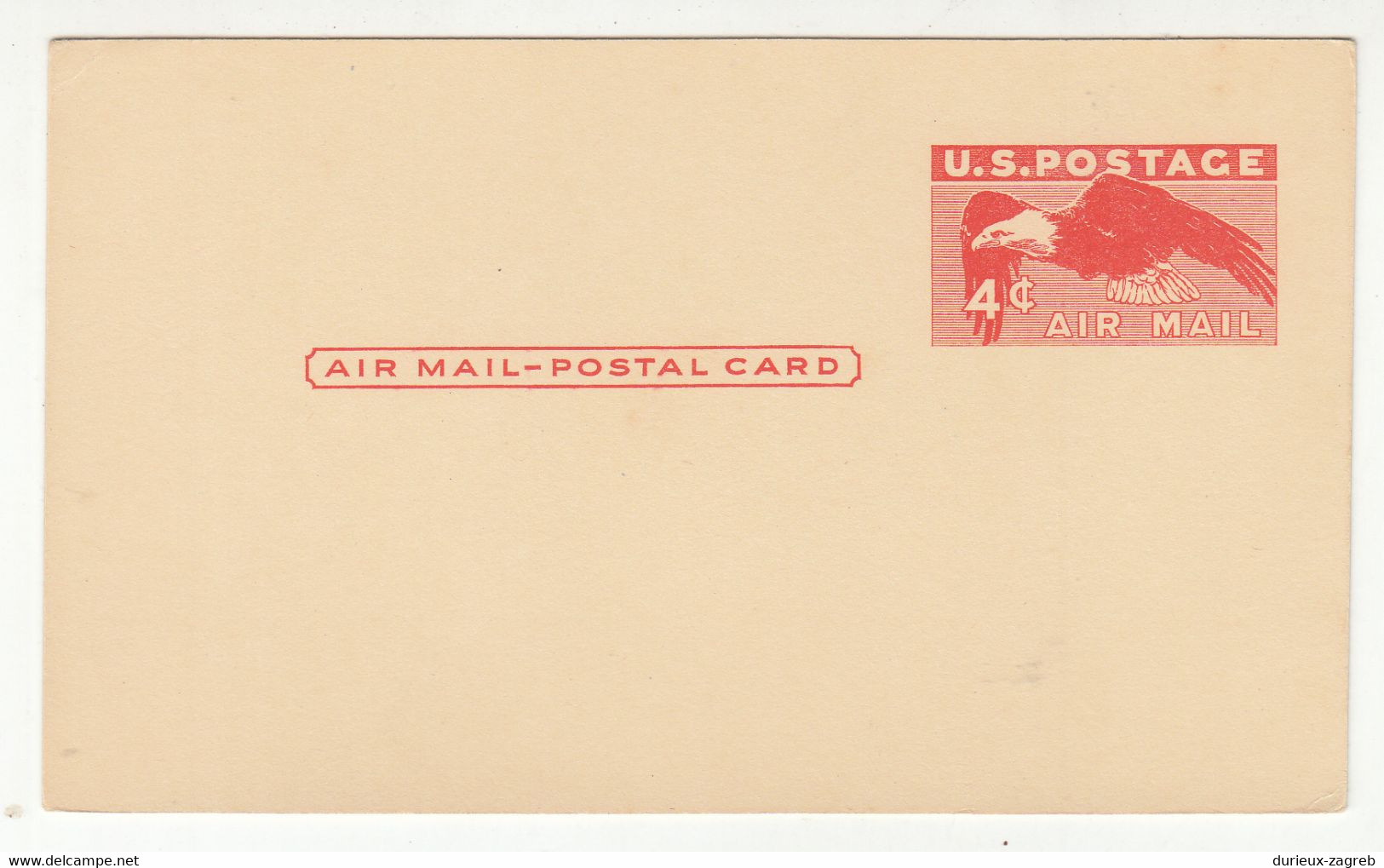 US 1949 Postal Stationery Air Mail Postal Card UXC1 Not Posted B230120 - 1981-00