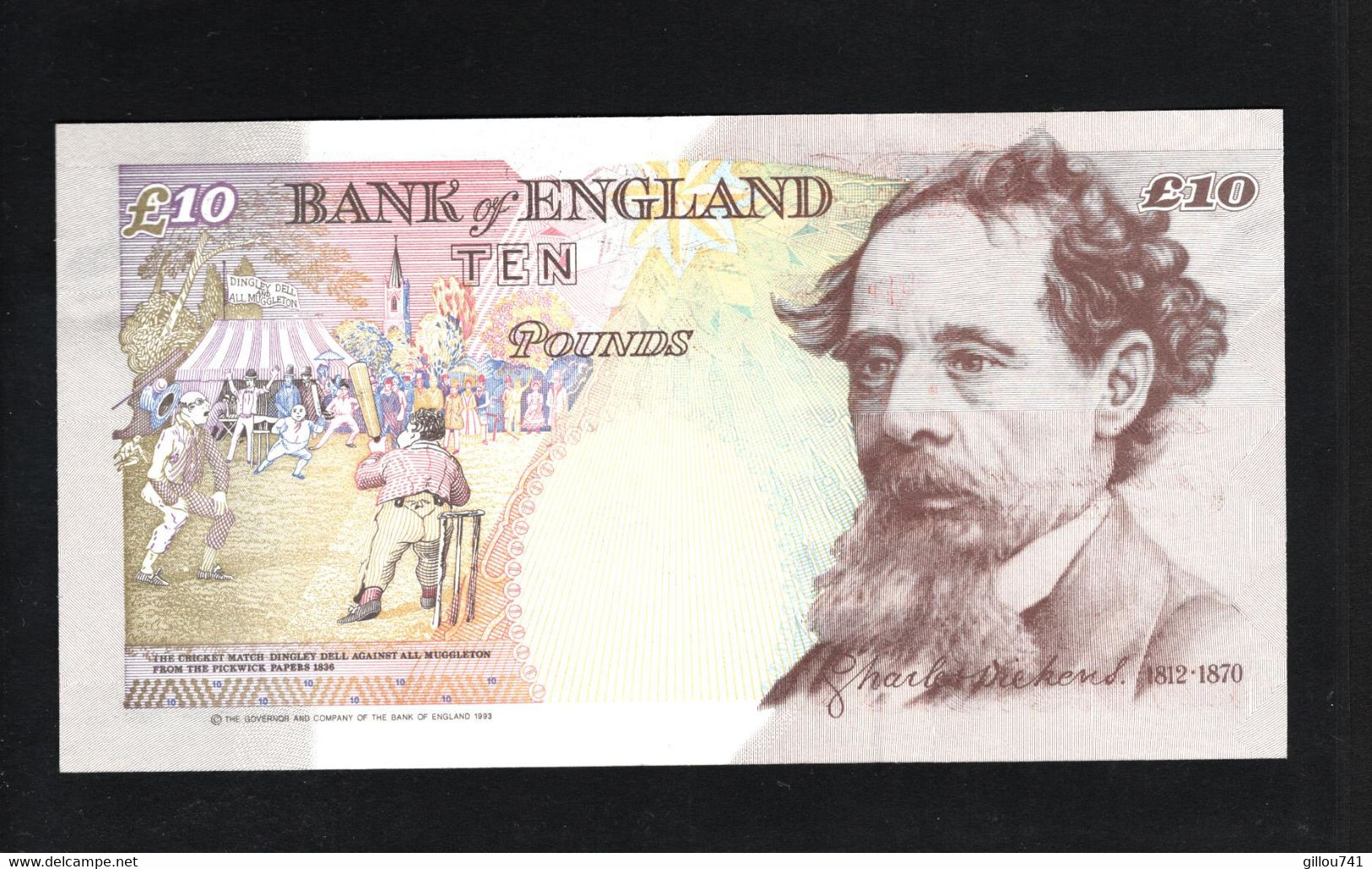 Royaume-Uni De Grande-Bretagne, 10 Pounds, 1993-1999 "Series E (Revised)" Issue - Bank Of England, Queen Elizabeth II - 10 Ponden