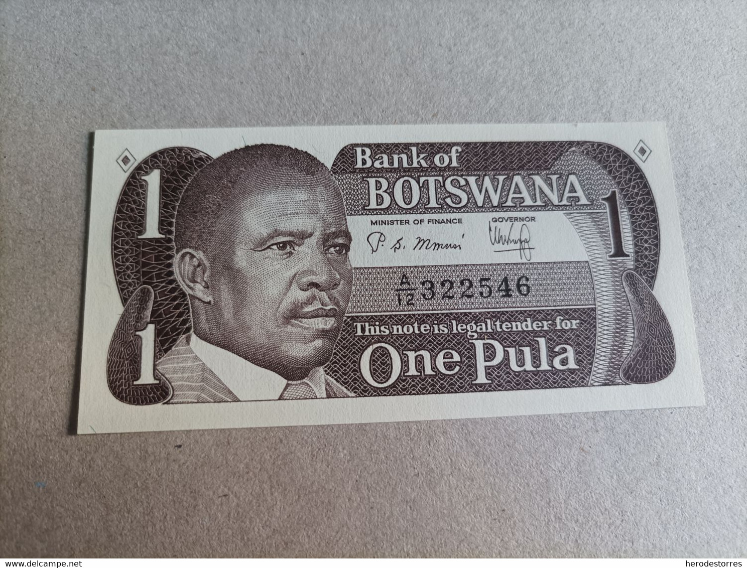 Billete De Botswana De 1 Pula, Año 1983, Serie A, UNC - Botswana