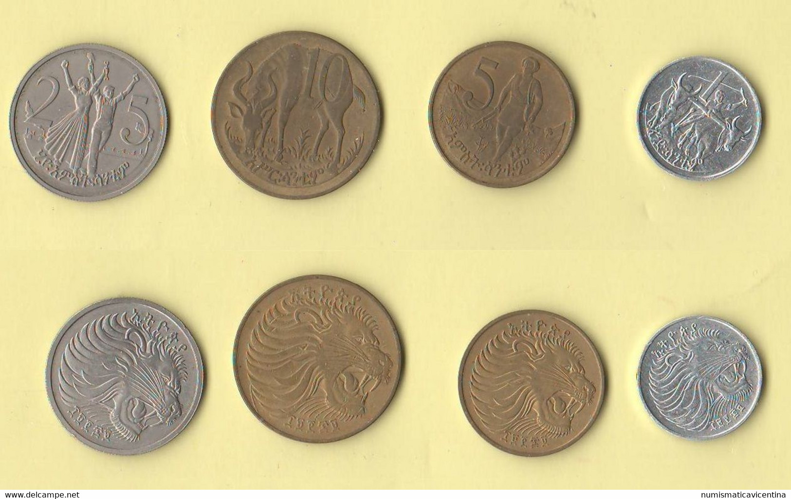 Etiopia 1 + 5 + 10 + 25 Cents 1977 FAO Ethiopia  EE 1969 - Ethiopia