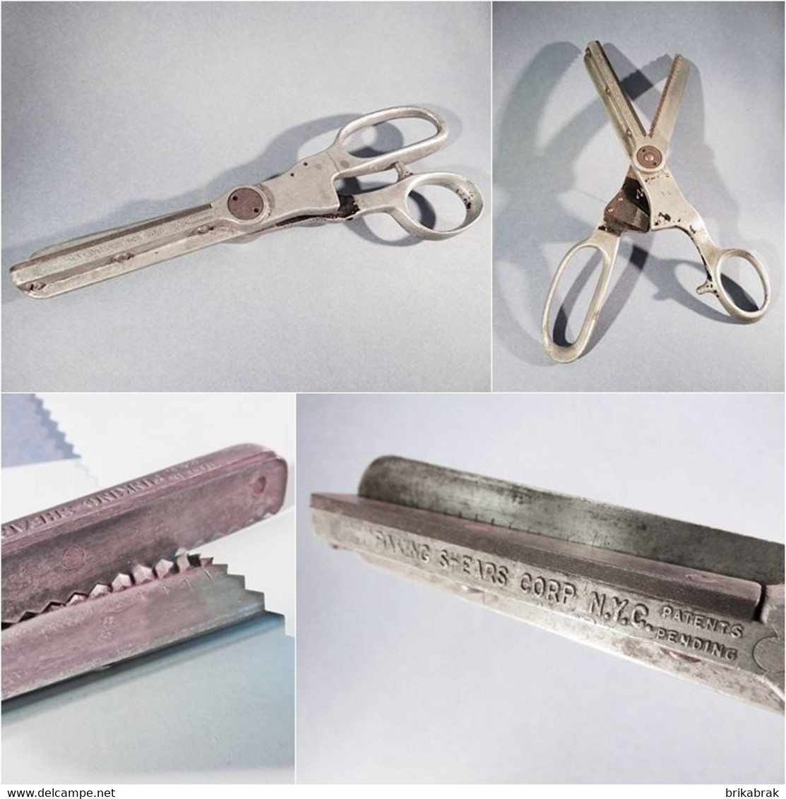 * PAIRE DE CISEAUX DE DRAPIER PINKING SHEARS CORP + Mode Tissus Confection - Sonstige & Ohne Zuordnung