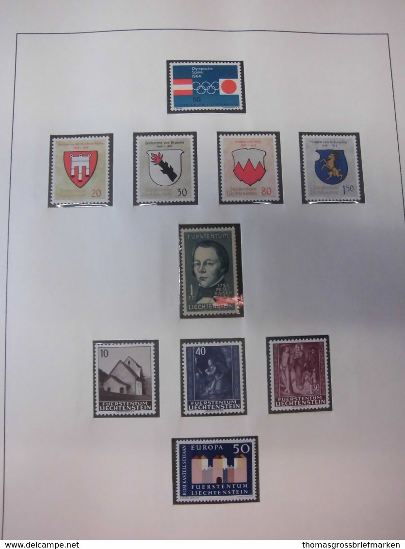 Sammlung Liechtenstein 1960-1978 Postfrisch Komplett Auf SAFE Vordrucken (1322) - Sammlungen