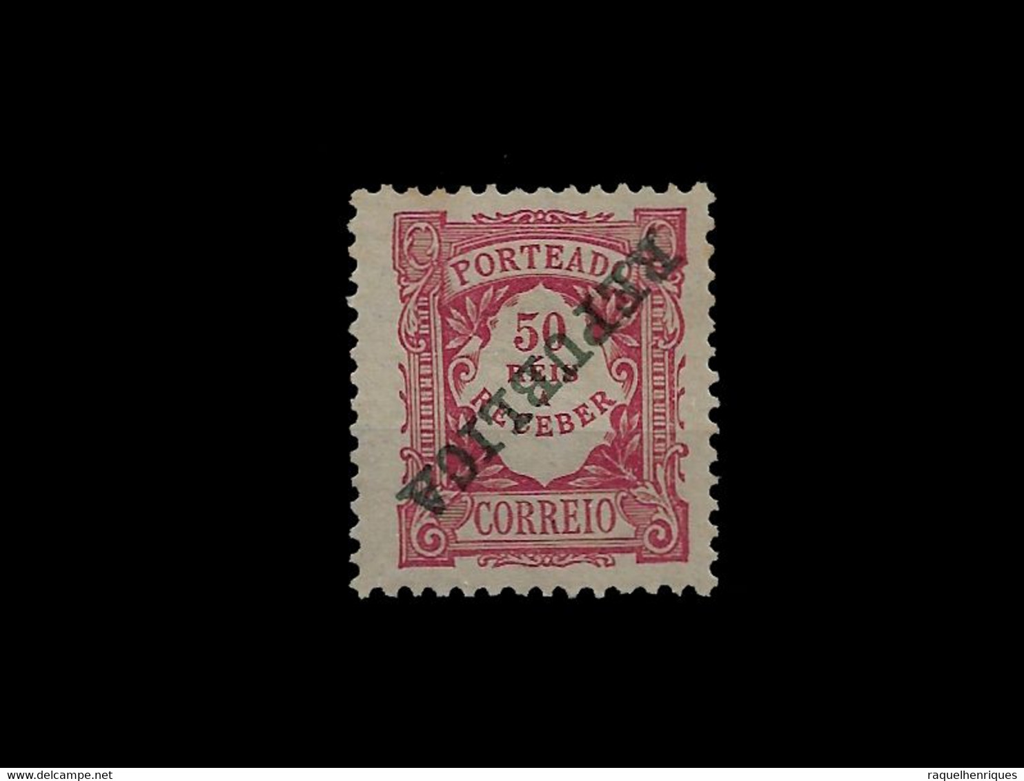 PORTUGAL POSTAGE DUE 1911 Numeral Stamps Of 1904 Ovp. REPUBLICA ERROR INVERTED SURC. MH (PLB#01-63) - Unused Stamps