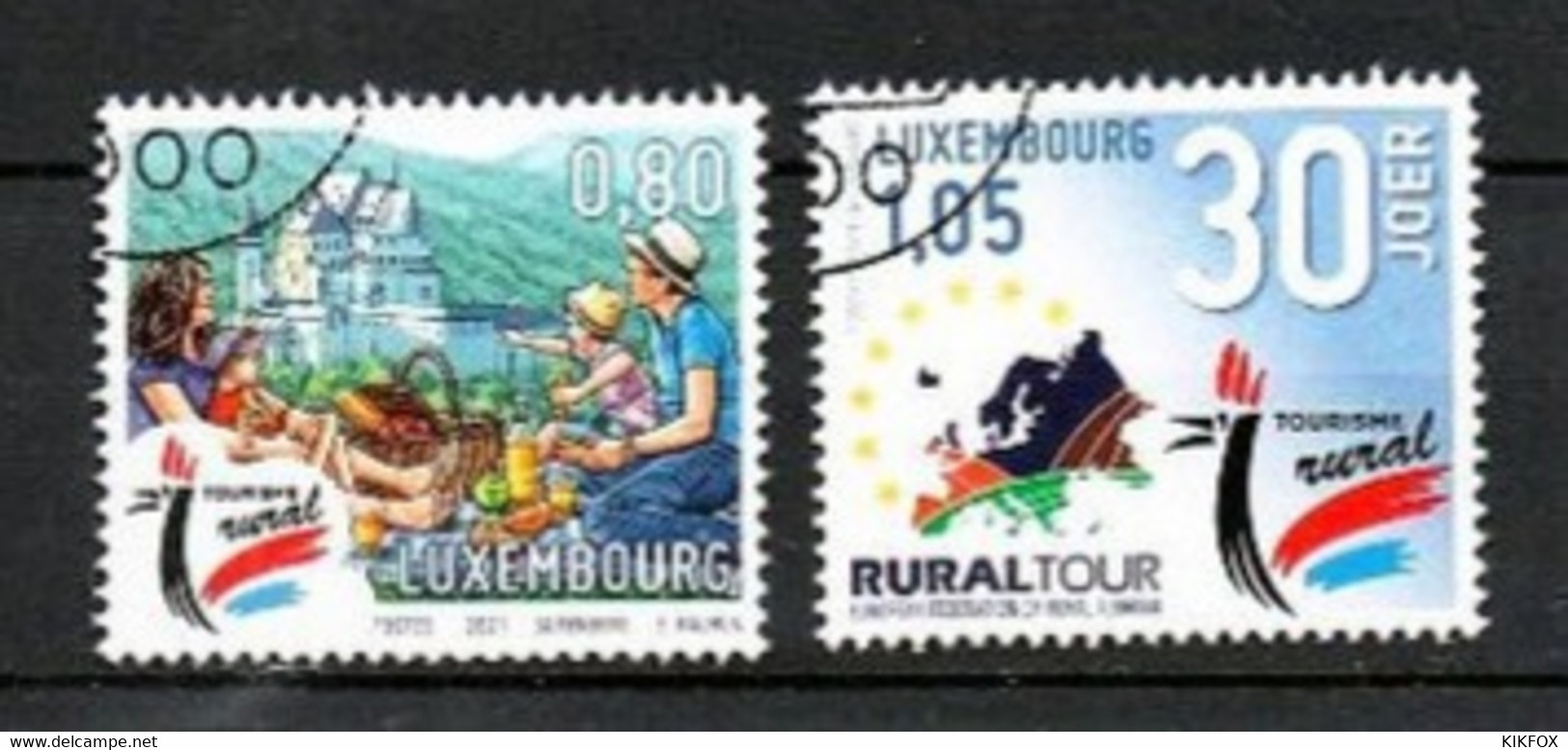 Luxembourg, Luxemburg  2021, TOUR 30 ANS TOURISME RURAL  GESTEMPELT, OBLITERE - Gebraucht