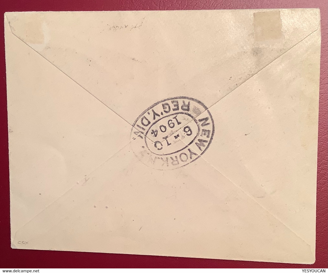 Virgin Islands TORTOLA 1904 2 1/2d Postal Stationery REGISTERED>Avon By The Sea USA (cover Iles Vièrges BWI Mary - British Virgin Islands