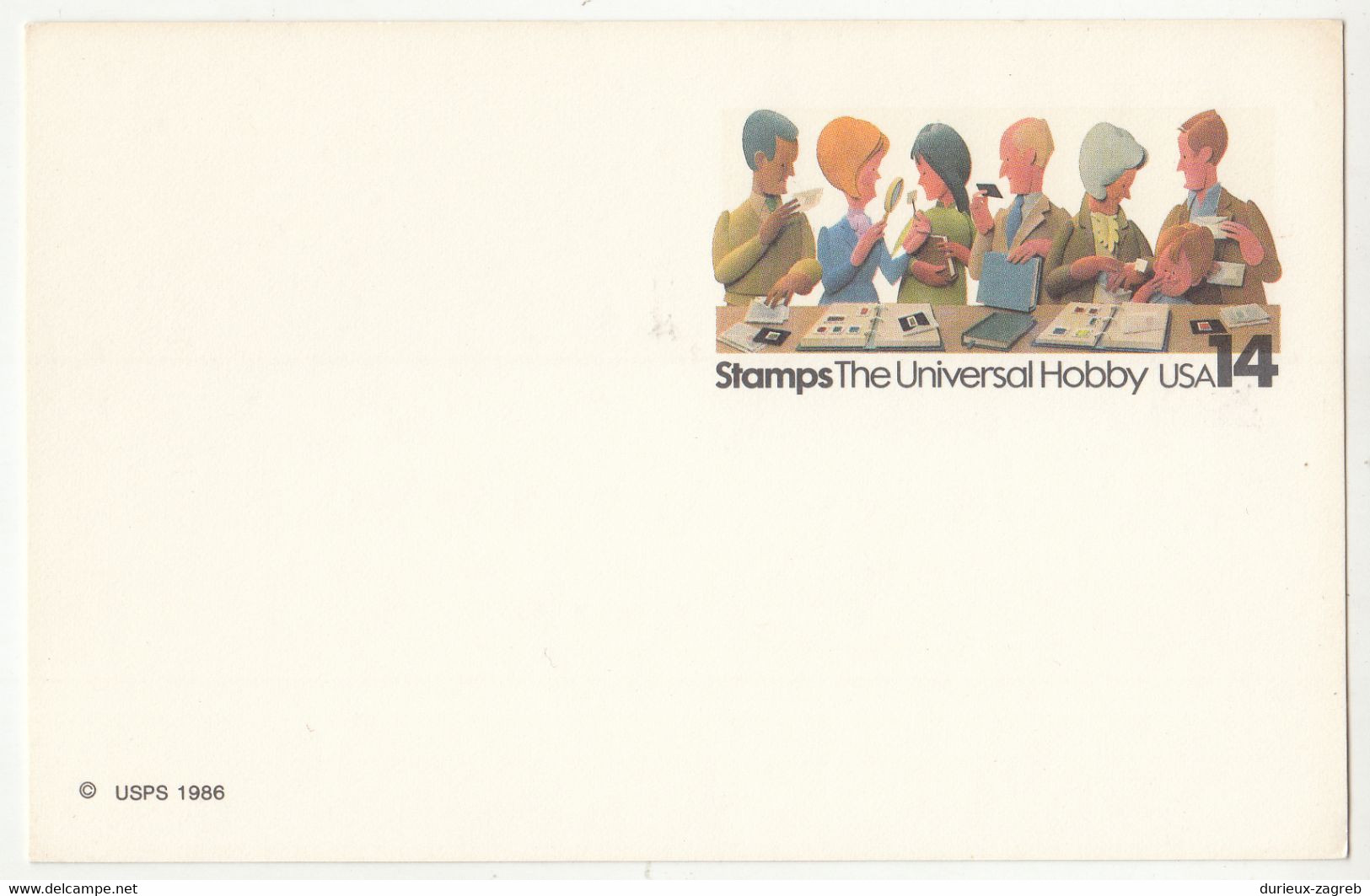 US 1986 Stamp Collecting Postal Stationery Postcard (UX110) Not Posted B230120 - 1981-00