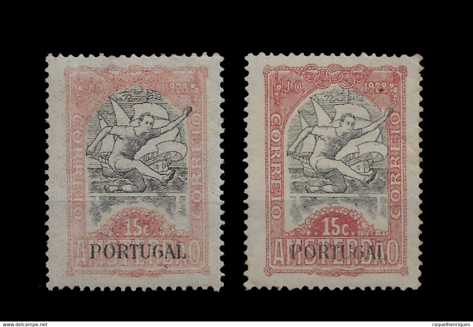 PORTUGAL TAX STAMP - 1928 Olympic Games - Amsterdam, Netherlands - 2 DIF. TONES MNH (PLB#01-71) - Ongebruikt