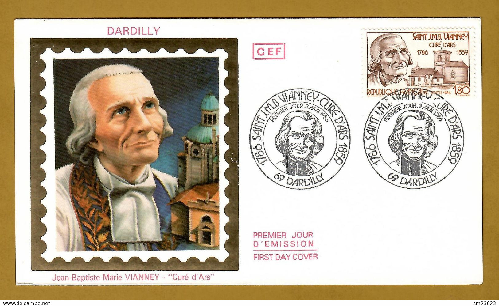 Frankreich / France  1986  Mi.Nr. 2548 , 250. Geburtstag Von Jean-Marie Vianney - FDC  Dardilly  3.Mai 1986 - Theologians