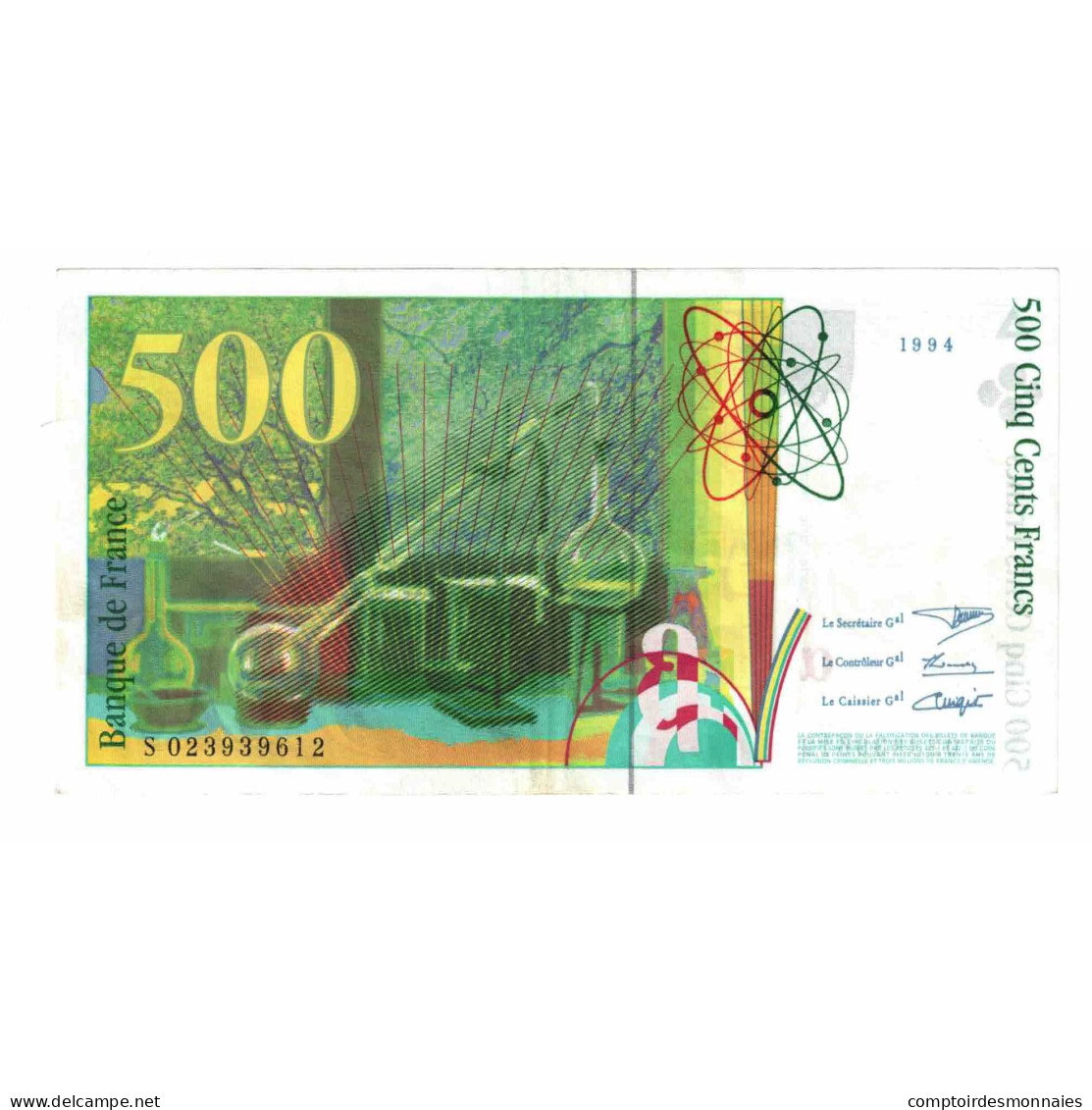 France, 500 Francs, Pierre Et Marie Curie, 1994, S.023, SPL, Fayette:76.1 - 500 F 1994-2000 ''Pierre Et Marie Curie''