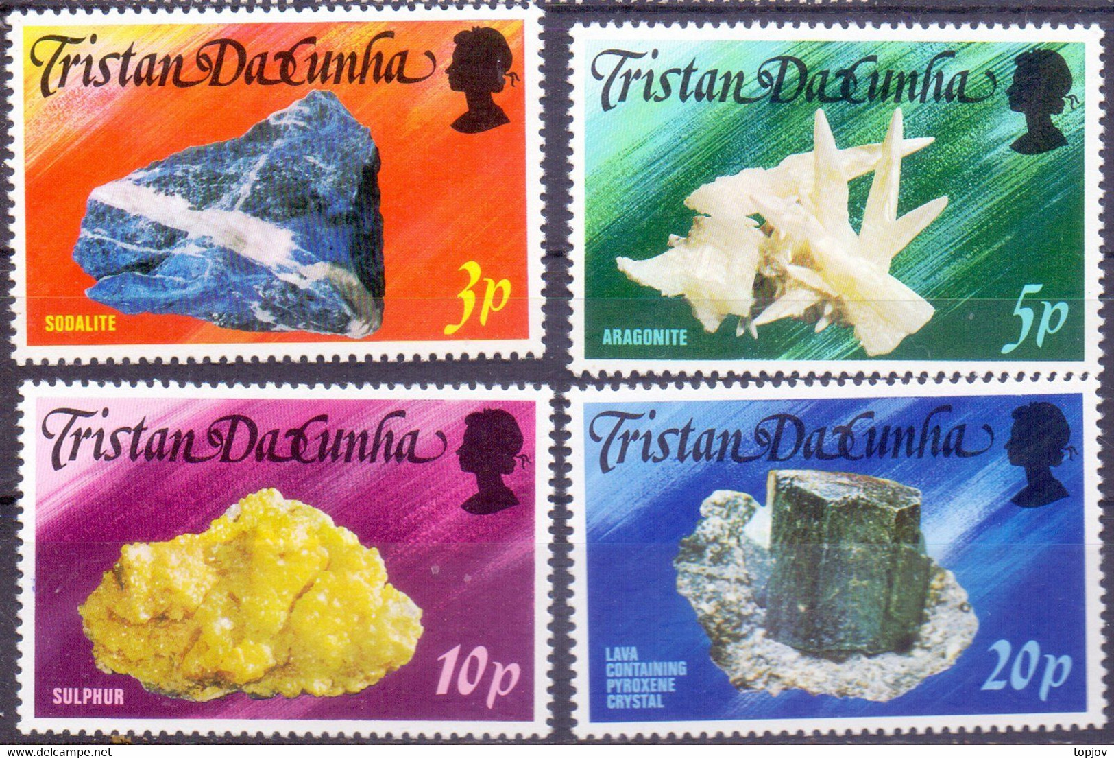 TRISTAN  DU CUHNA - MINERALES - GEOLOGY - **MNH - 1978 - Minéraux