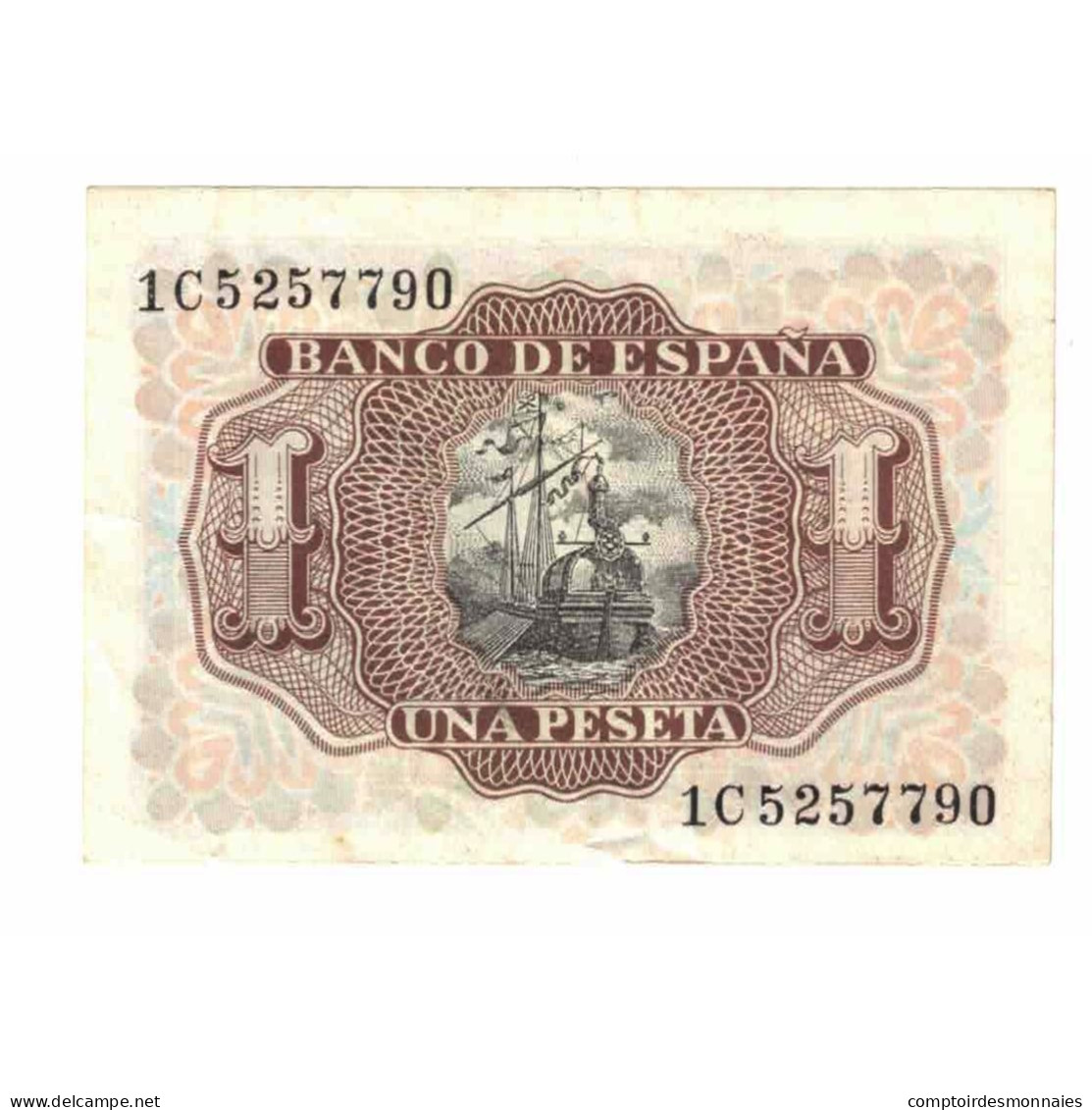 Billet, Espagne, 1 Peseta, 1953, KM:144a, SUP - 1-2 Peseten