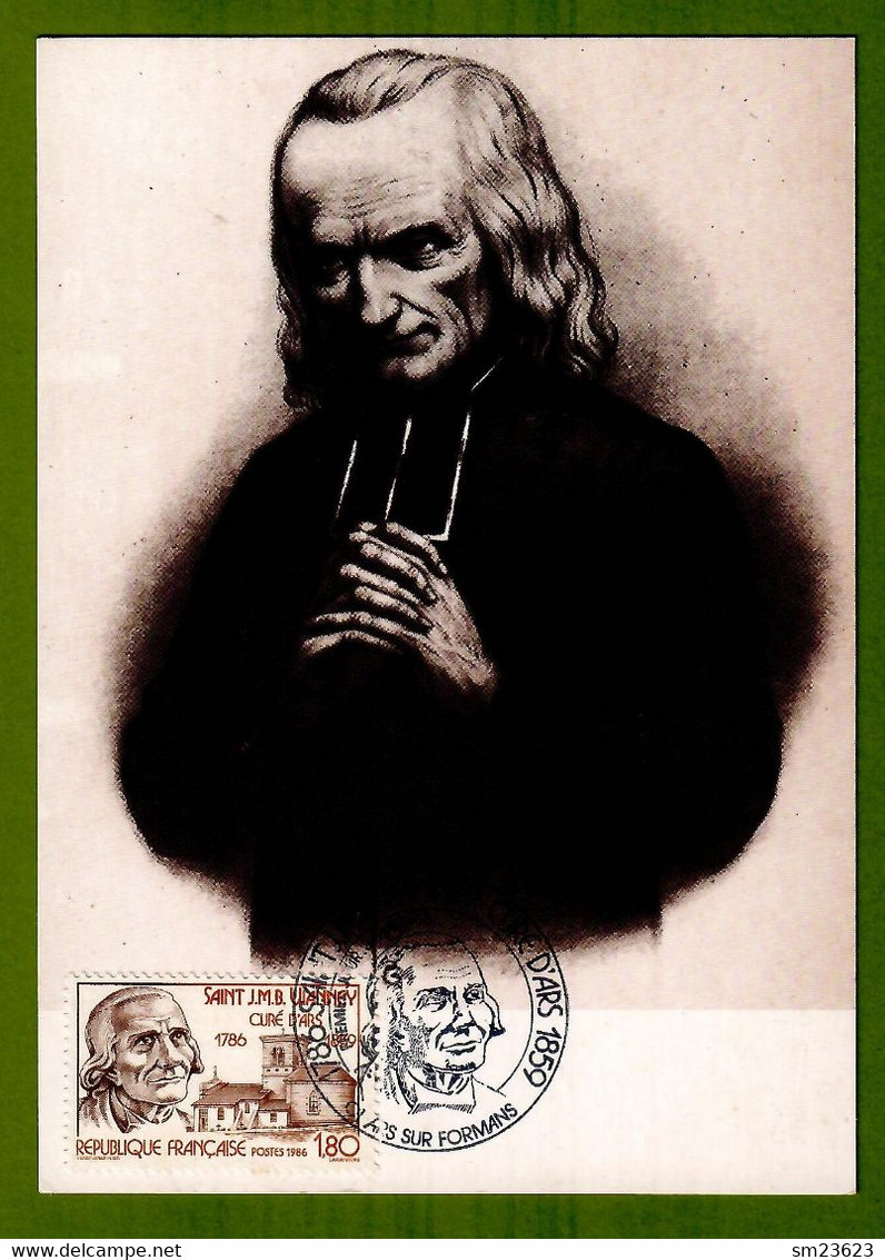 Frankreich / France 1986  Mi.Nr. 2548 , 250. Geburtstag Jean-Marie Vianney - Maximum Card -  ARS SUR  Formans 3.Mai 1986 - Teologi