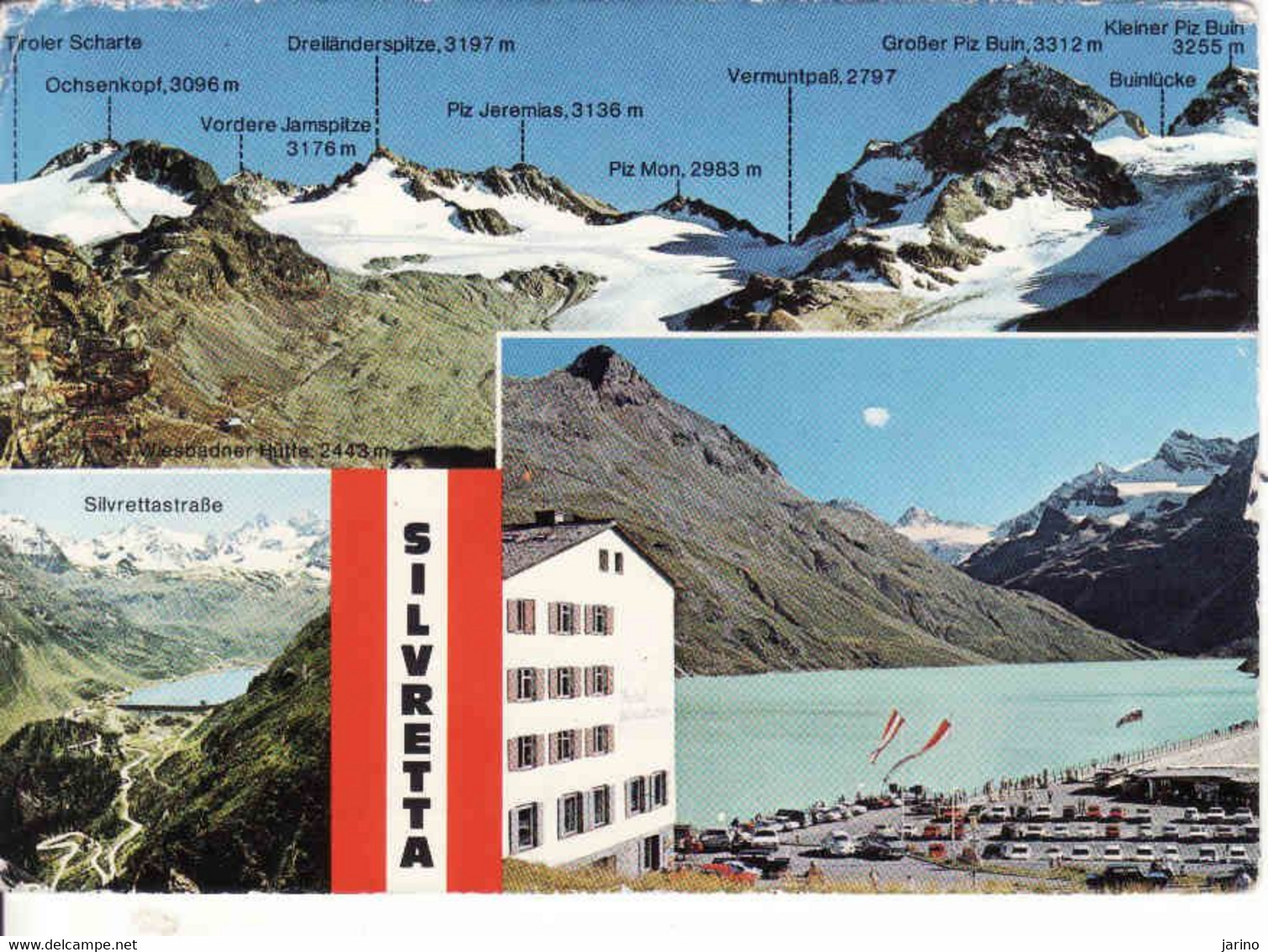 Austria, Vorarlberg, Silvretta, Stempel Bielerhoehe, Gaschum, Bezirk Bludenz, Gebraucht 1981 - Gaschurn