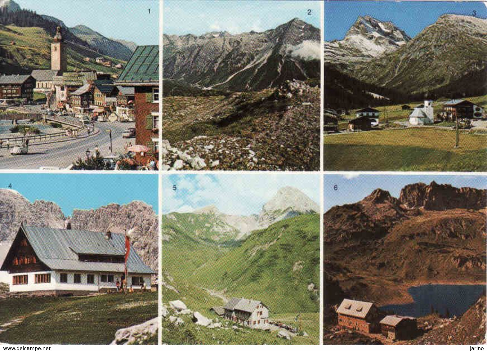Austria, Vorarlberg, Lech Am Arlberg, Stempel Goeppinger Hutte Bezirk Bludenz, Gebraucht 1982 - Lech