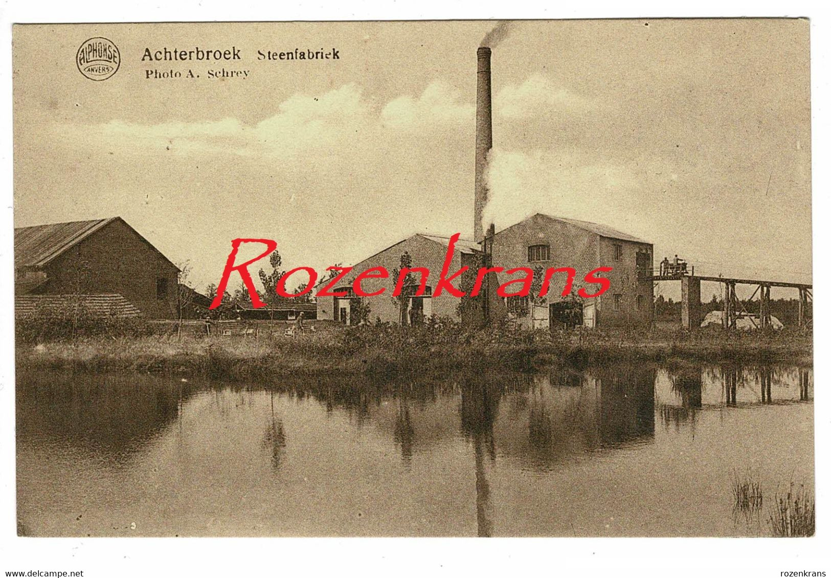 Oude Postkaart Achterbroek Kalmthout Steenfabriek - Kalmthout