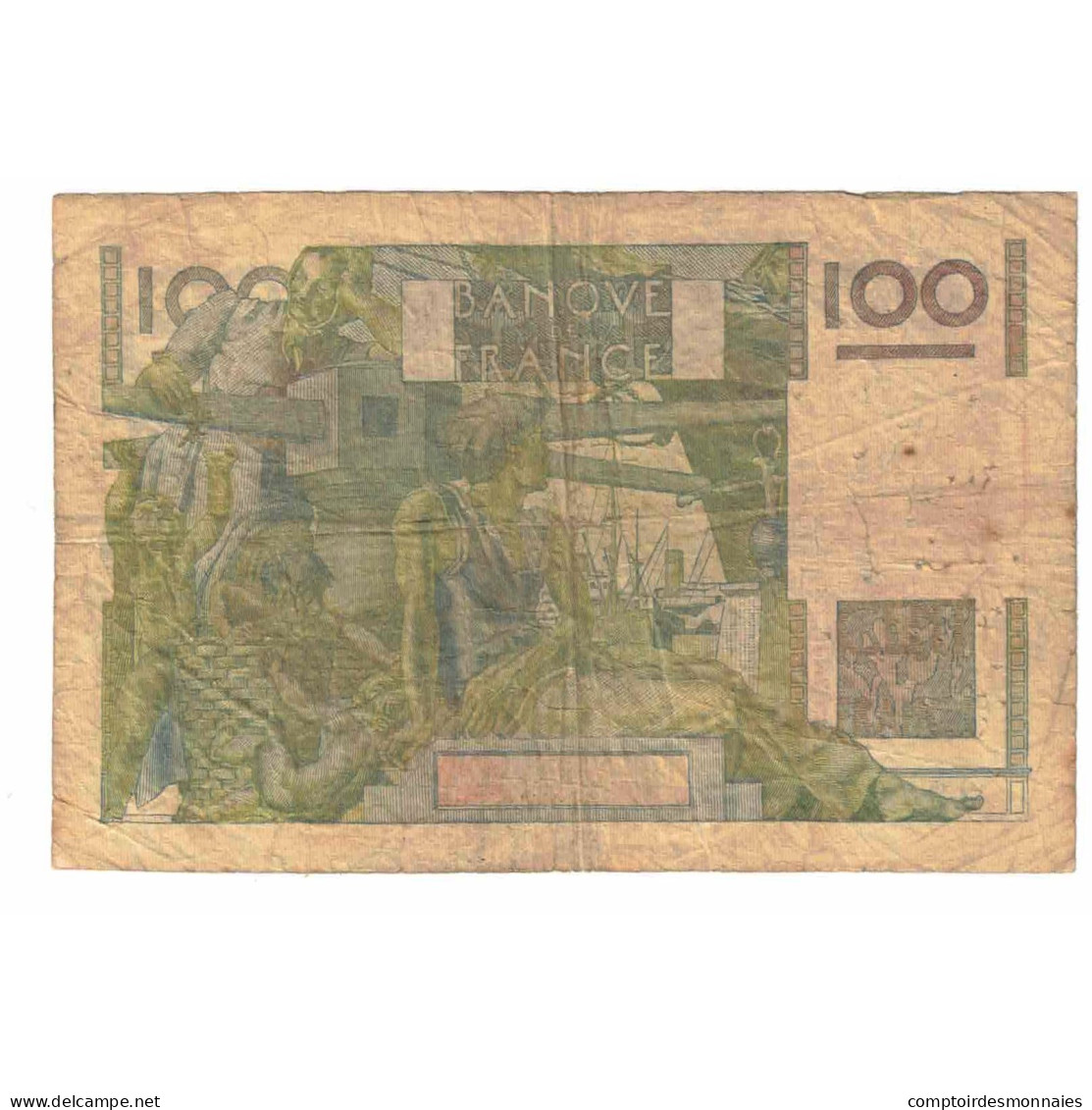 France, 100 Francs, Jeune Paysan, 1953, L.536, B, Fayette:28.36, KM:128d - 100 F 1945-1954 ''Jeune Paysan''