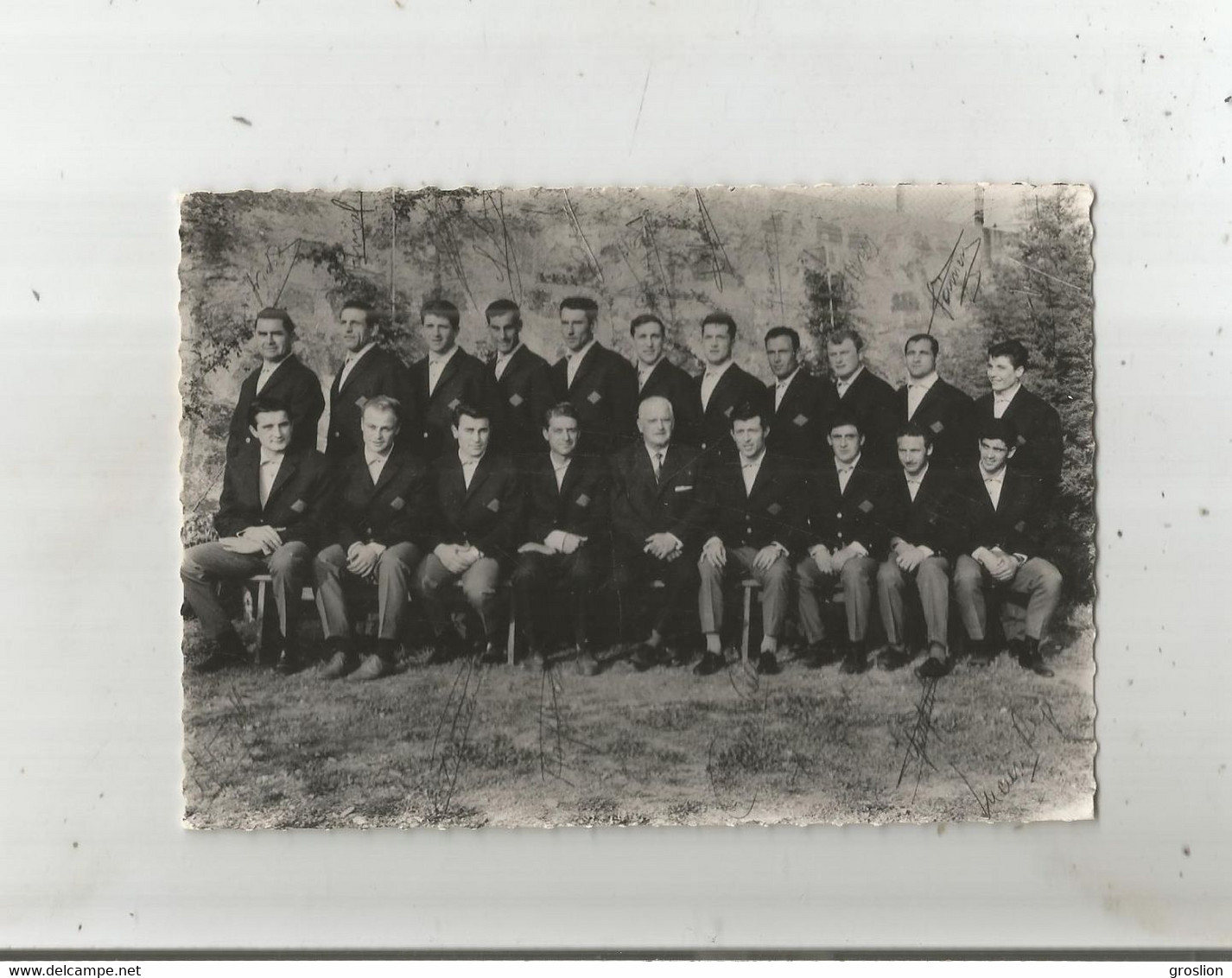 RUGBY AS BITTEROISE CHAMPION DE FRANCE CARTE PHOTO  1961 - Rugby