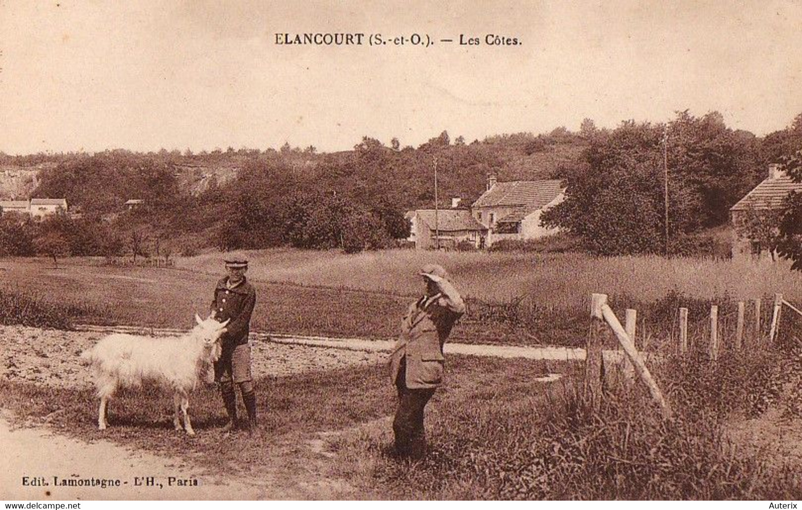 78 ELANCOURT - LES COTES - CHEVRE EDITION LAMONTAGNE PARIS Chevre Goat (rambouillet Paris Trappes) - Elancourt